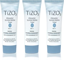 3 Pack - Tizo 3 Mineral Facial Primer Sunscreen Tinted SPF 40 -1.75oz Exp. 05/28