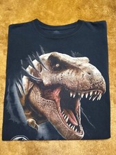 Jurassic World T Shirt 2015 Youth Size Large T-Rex Tee Short Sleeve Breakthrough