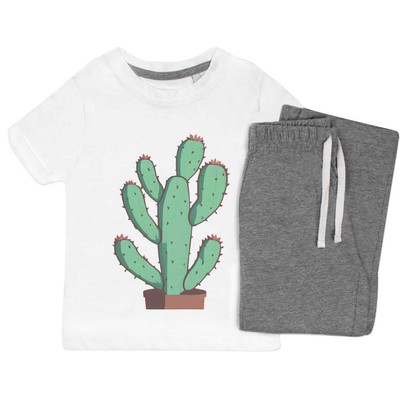 Kinder Nachtwäsche-/Pyjama-Set 'Kaktus Pflanze' (KP044449)