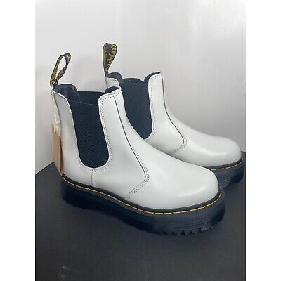 Doc Dr. Martens 2976 Quad Platform Women's White Chelsea Doc Dr. Martens 2976 Quad Platform Women's White Chelsea