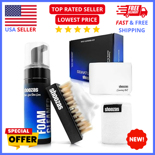 Shoe Cleaner Kit - Powerful, Mess-Free, Quick Dry & Safe for Leather, Canvas