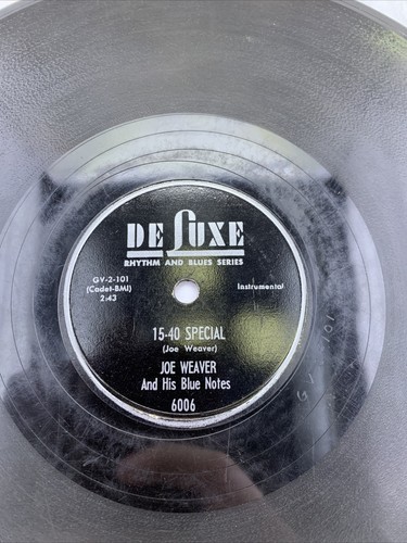 JOE WEAVER 15-40 Special/ Soft Pillow DELUXE 6006. Detroit Blues And R&B. - Picture 2 of 4