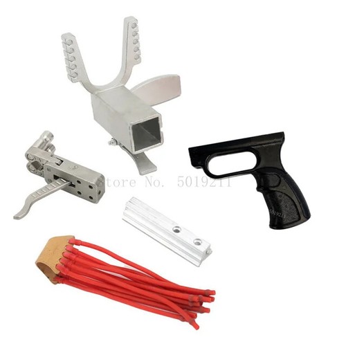 Accessori Fionda Meccanica Modulo Fai da Te Acciaio Inox Trigger Gomma Fascia - Foto 28 di 29
