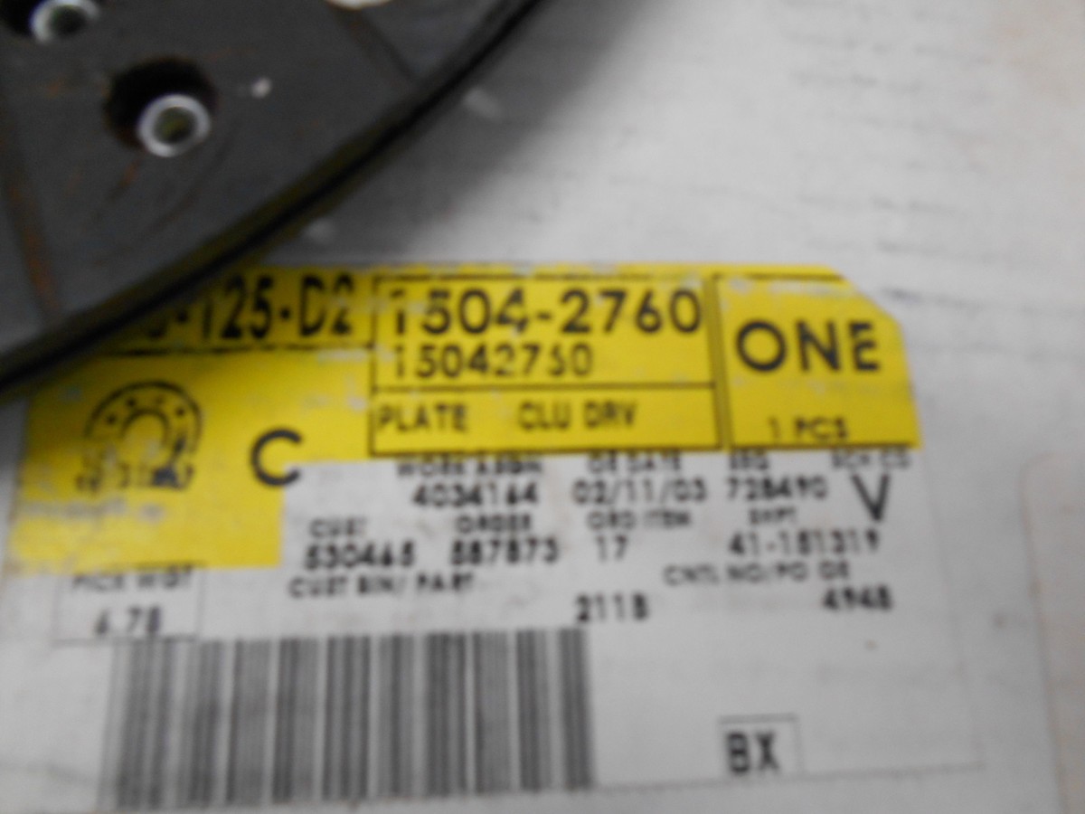NOS GM Engine Clutch Driven Friction Disc Plate Chevrolet Tahoe 