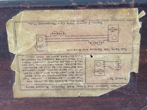 Telegraph Key Signal Electric Mfg. Co. Buzzer & Key On Board R-68 - Picture 15 of 22