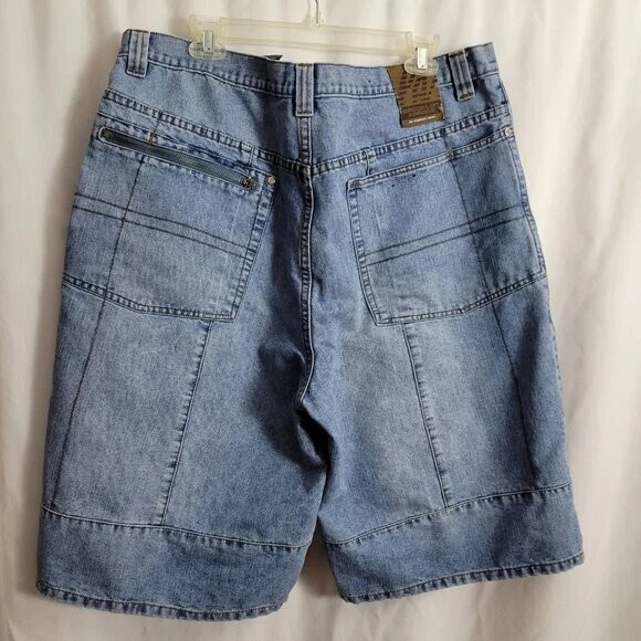 Pantalones Cortos Brooklyn Xpress Patinador Y2k 40 con Cintura 36 Ropa de Calle Azul grunge Hombre Urbano Foto 2 de 4