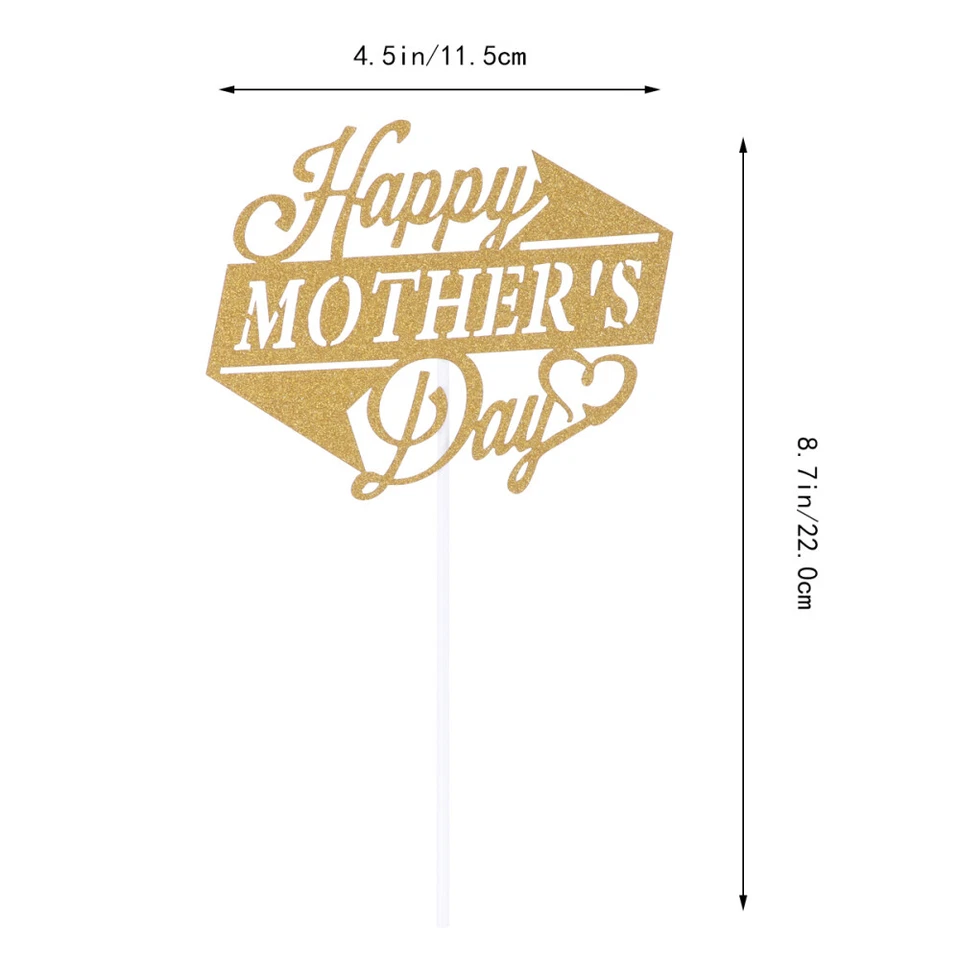 10 PIEZAS Selecciones de Cupcakes para Decoraciones de Pasteles Día de la Madre Decoración de Pasteles Día de la Madre Foto 2 de 4