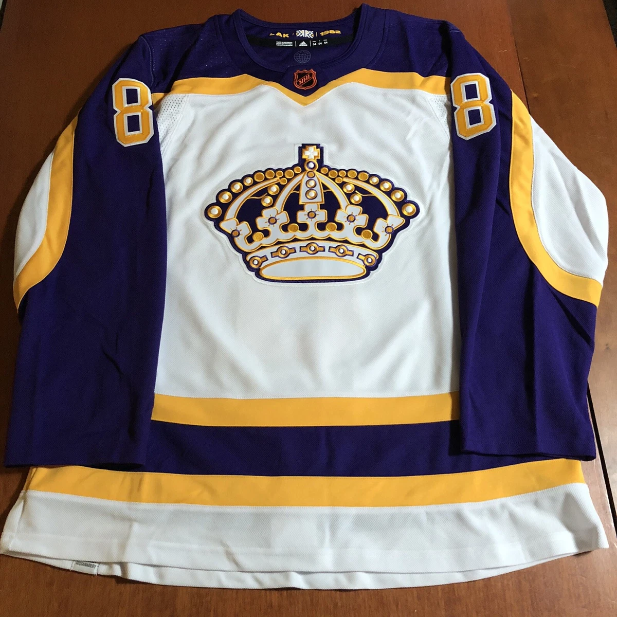 Adidas Authentic Drew Doughty Los Angeles Kings Reverse Retro Jersey White 54