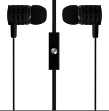 Billboard Premium Black In-ear Earbuds with Carrying Zipper Case 3.5mm Jack
