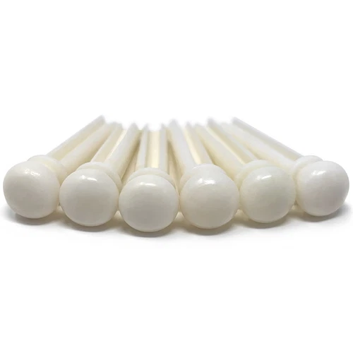 Slotted Pure Bone Bridge Pins for 6 & 12 String Acoustic Guitar