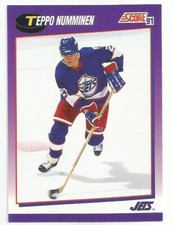TEPPO NUMMINEN 1991-92 SCORE CARD NM-MT+ CONDITION