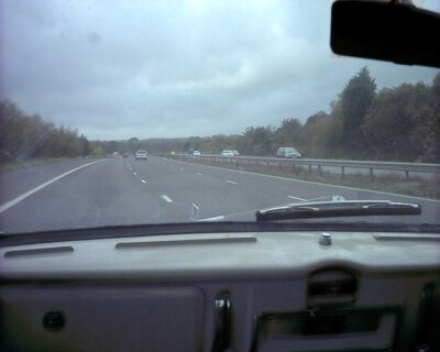 Photo 6x4 M27 Westbound Ower/SU3216 M27 Westbound, just past junction 2. c2003