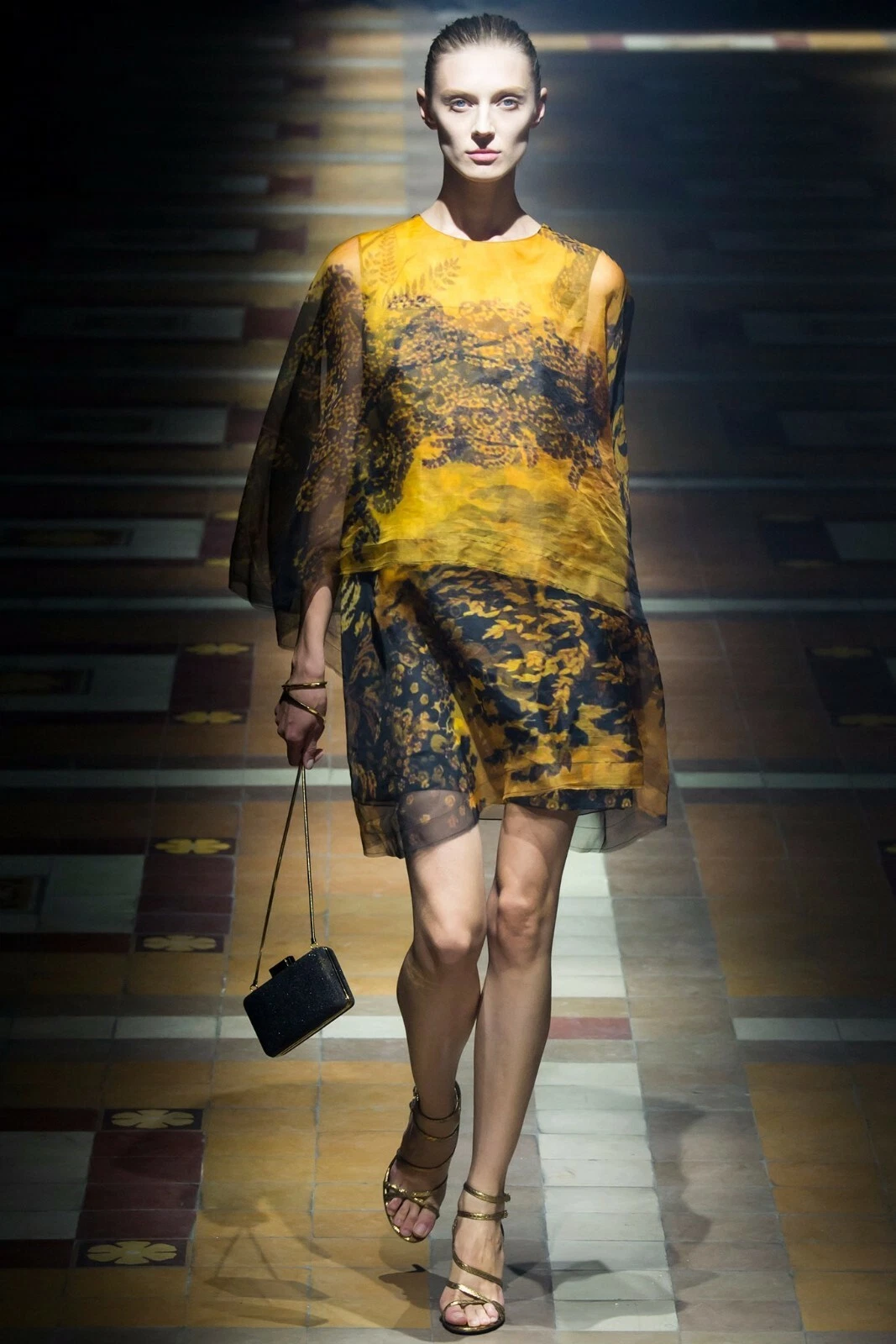 Lanvin — Lanvin Silk Chiffon Most Romantic Printed Dress M