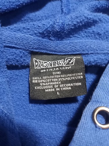 Vintage Dragon Ball Z Youth Boys Size Large Logo Faded Hoodie Sweatshirt Read - Picture 2 of 9
