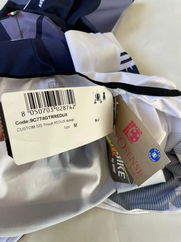 NUEVO Santini Ironman XC Hombre Personalizado Manga Corta Trisuit Redux Talla Mediana Foto 4 de 4
