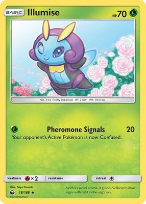Illumise (18/168) Uncommon NM CES SM - Celestial Storm Pokemon TCG