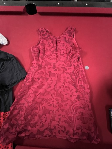 Vestido mujer borgoña talla 4XL - Imagen 5 de 7