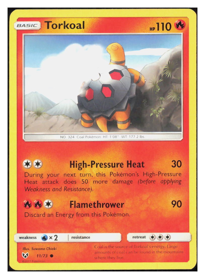 Torkoal Common Shining Legends 11/73 NM M069