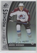 2017 SP Game Used Authentic Rookies Rainbow /223 Andrei Mironov #139 Rookie RC