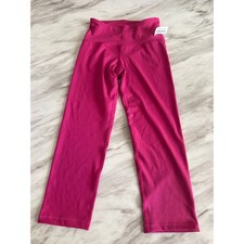 Old Navy Active PowerPress High-Rise Leggings Pink Go-Dry Crop Small NEW
