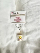 NWT Japan Cup Noodles Museum Yellow Chicken Cup Noodle Mini Mascot Keychain
