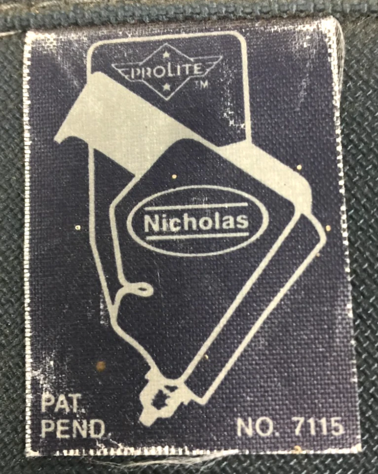 Coldre de broca vintage Nicholas Prolite para cinto modelo # 7115 boa forma AZUL - Imagem 3 de 4