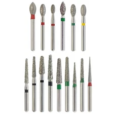 Dental Coarse High Speed Bur FG Round Football End Taper Cylinder Diamond Burs