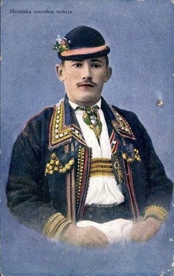 Ak Kroatische Nationaltracht, Mann in Tracht - 4798753