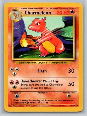 Pokémon Base Set #024/102 Charmeleon