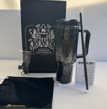 STANLEY Halloween Xmas Gifts Quencher H2.0 Flowstate 40oz Tumbler Deadly Damask