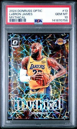 Panini 2024 Donruss Optic LeBron James #13 Mythical PSA 10