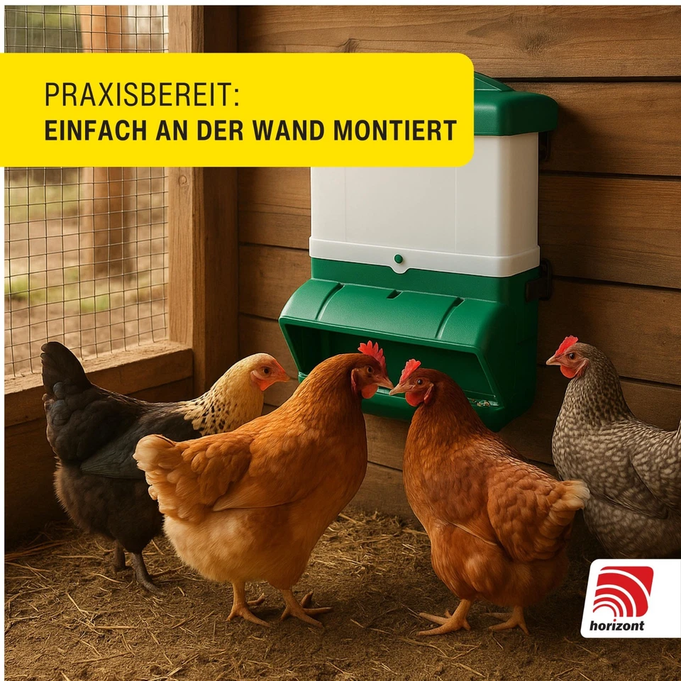 Geflügelfutterautomat Futterspender Geflügel verzinkt für Hühner 10kg - 20kg - Bild 2 von 4