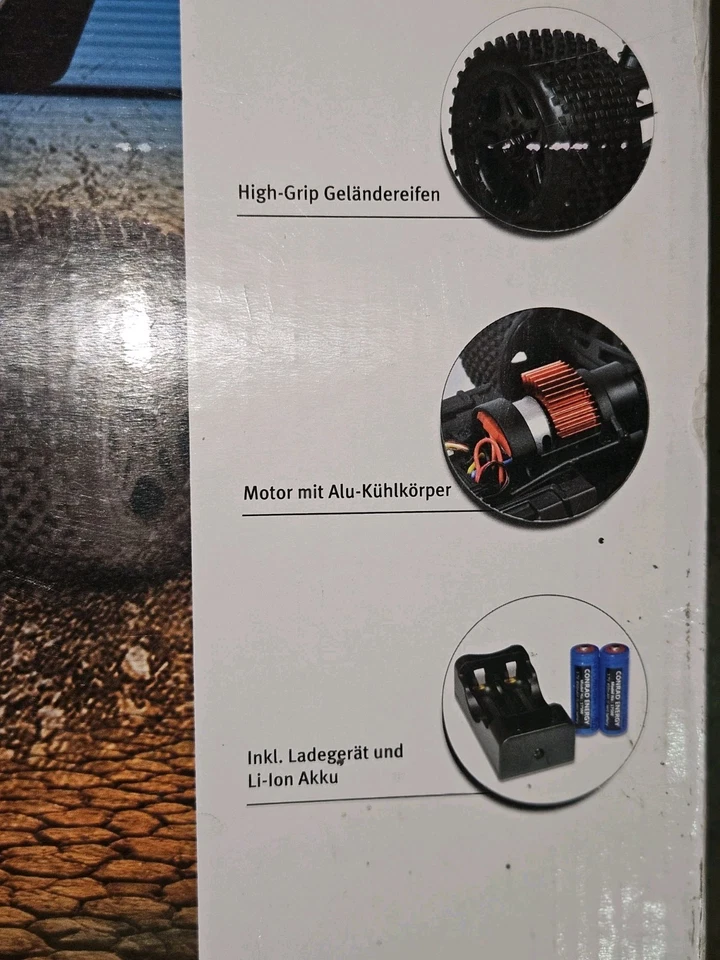 Reely Rc Car Elektro Auto DEFEKT FÜR BASTLER 1:10  Buggy Core Siehe Bilder TOP  - Bild 4 von 4