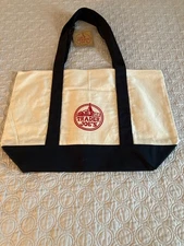 Trader Joe’s Canvas Tote Shopping Bag LARGE BLUE NEW with TAG 24 HRS. SHIPPING