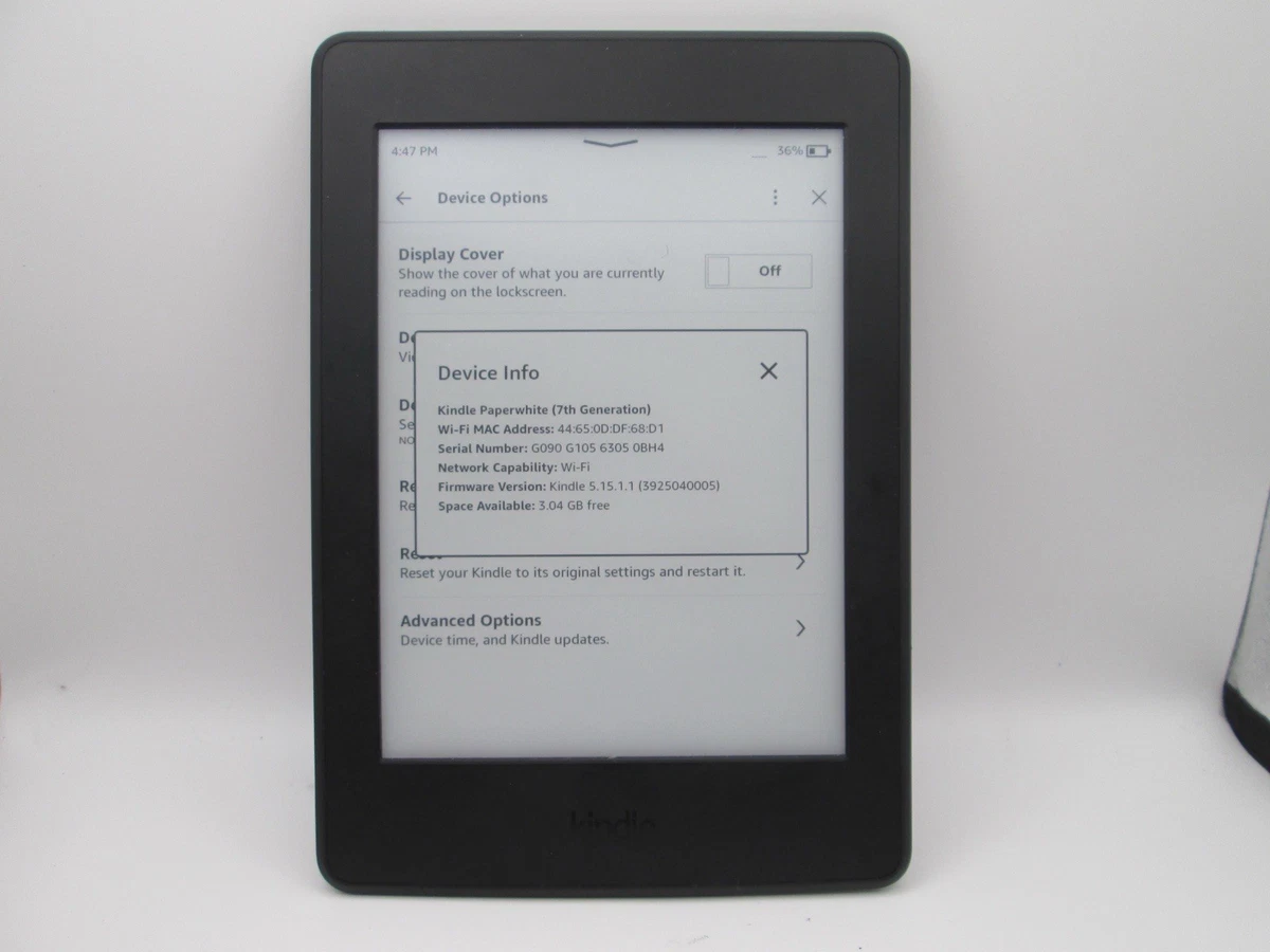 Amazon Kindle Paperwhite (7th Generation) Wi-Fi eBook Readers for