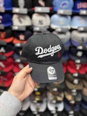 Los Angeles Dodgers '47 Brand Script Clean Up Black Adjustable Hat