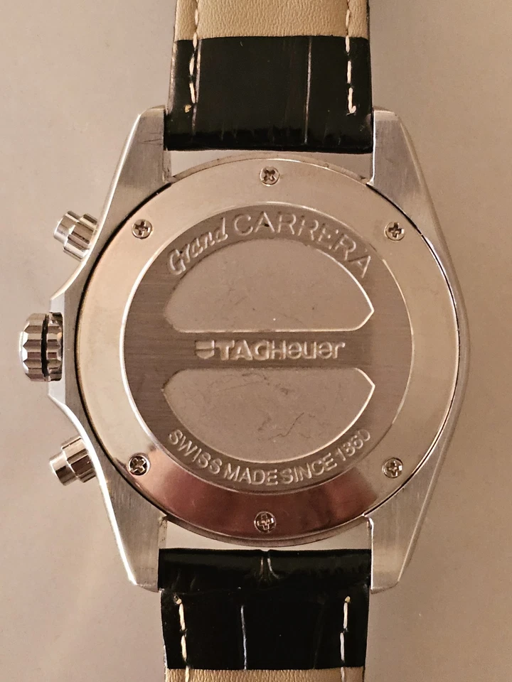 Reloj de lujo TAG Heuer Grand Carrera automático cronógrafo hecho en Suiza para hombre Foto 3 de 4