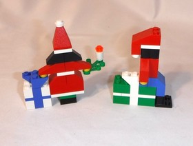 LEGO Christmas Elf Boy 10165 & Elf Girl 10166 Set 100% Complete w/ Instructions