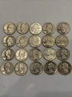 90 % SILVER WASHINGTON QUARTERS LOT OF 20 $5.00 FACE VALUE 1941 - 1964