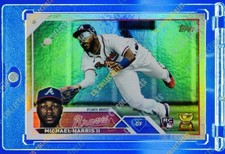 Michael Harris II ROOKIE GOLD CUP RAINBOW FOIL CARD TOPPS ATLANTA BRAVES MINT. rookie card picture