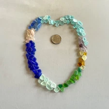 Beach Sea Glass Rainbow of Colors 100 Pieces Tinies Genuine Surf-tumbled 