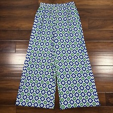 Boden Size US 10 / UK 14 Floral Crinkle Wide Leg Pants Trouser Pants R0525