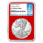 2025-W $1 1-oz Proof American Silver Eagle NGC PF70UC FDI First Label Red Core