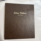 Morgan Silver Dollar Collector Album Holds Coins Dated 1878-1893