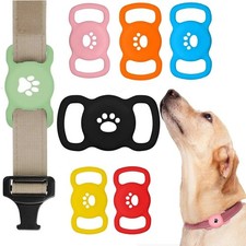 Airtag Dog Collar Holder, 1 Pack Airtag Holder, Silicone Full Body Covered Pro