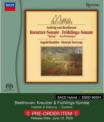 ESOTERIC SACD ESSD-90324 シェリング ベートーヴェン ESOTERIC ESSD-90324 BEETHOVEN Violin Sonatas Nos. 4, 5 & 9 SZERYNG