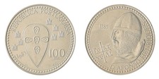 Portugal 100 Escudos, 1974-2001, KM #629, Mint, Commemorative