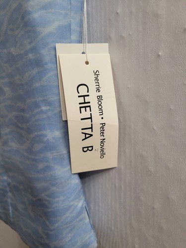 NWT VTG Chetta B 2pc Evening Dress Top and Skirt Sz 10 Sky Blue 100% Silk - Picture 6 of 16