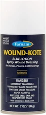 Farnam Wound-Kote Blue Lotion Spray Horse Wound Care for Use on Horses and Dogs,