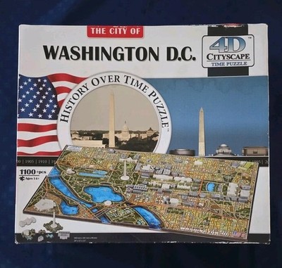 WASHINGTON DC 4D Cityscape ''History Over Time Puzzle'' 1100+ pcs
